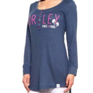 New! Hurley Top Blue Soft, Size S, Loungewear